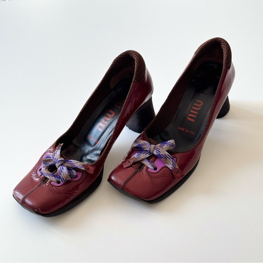 Miu Miu FW1999 Archive Leather Pumps